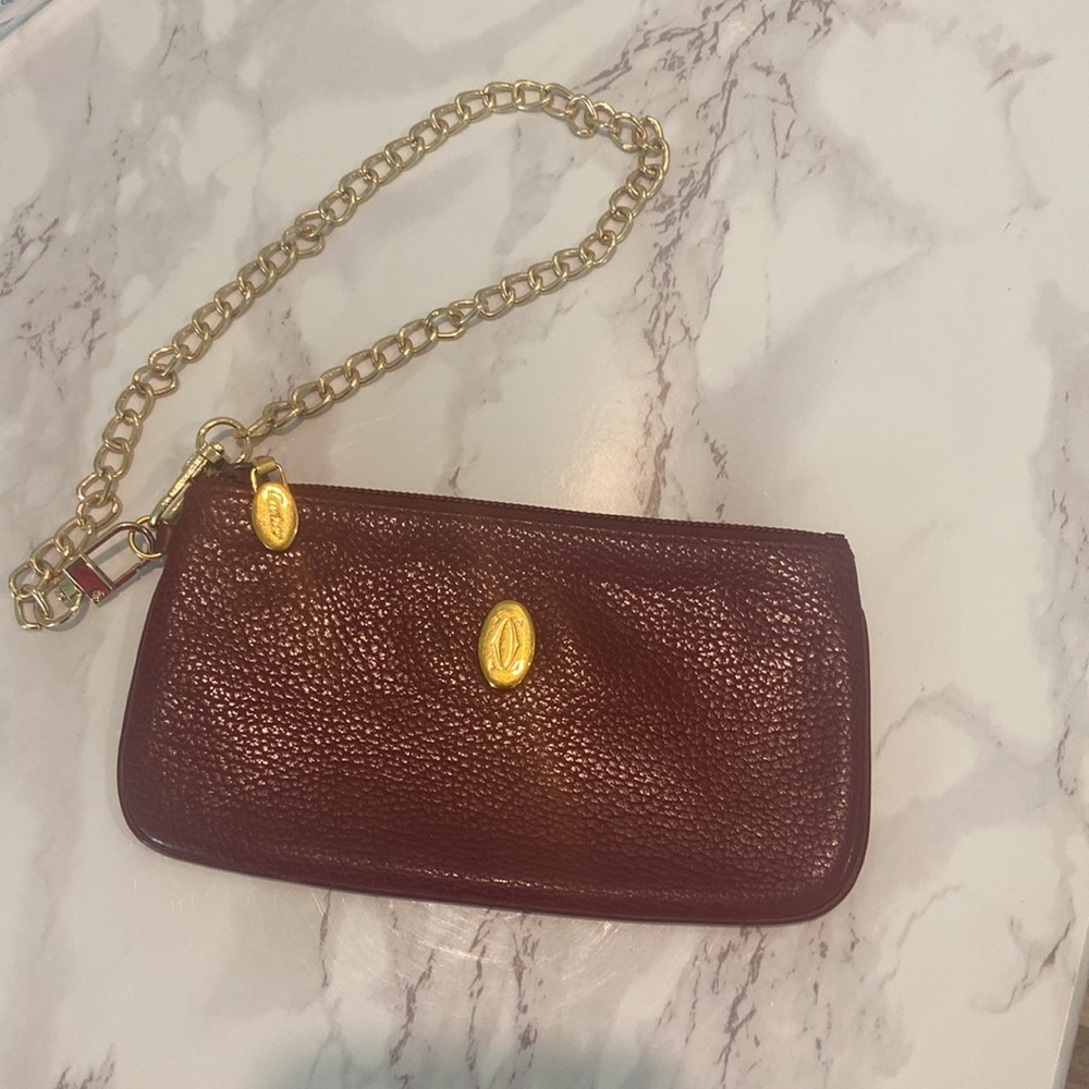 - CARTIER PARIS ZIP POUCH with COA - Picture 8 of 8